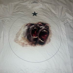 Mens white monkey givenchy t-shirt, 100% authentic